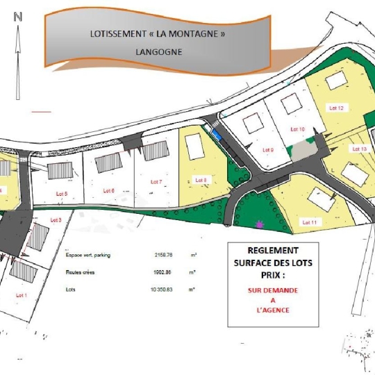 AGENCE IMMOBILIERE LANGONAISE : Terrain | LANGOGNE (48300) | 732.00m2 | 34 940 € 