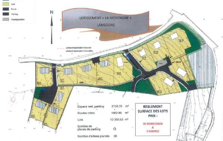 Terrain LANGOGNE 724 m2 34 940 € Terrain LANGOGNE 724 m2 34 940 €